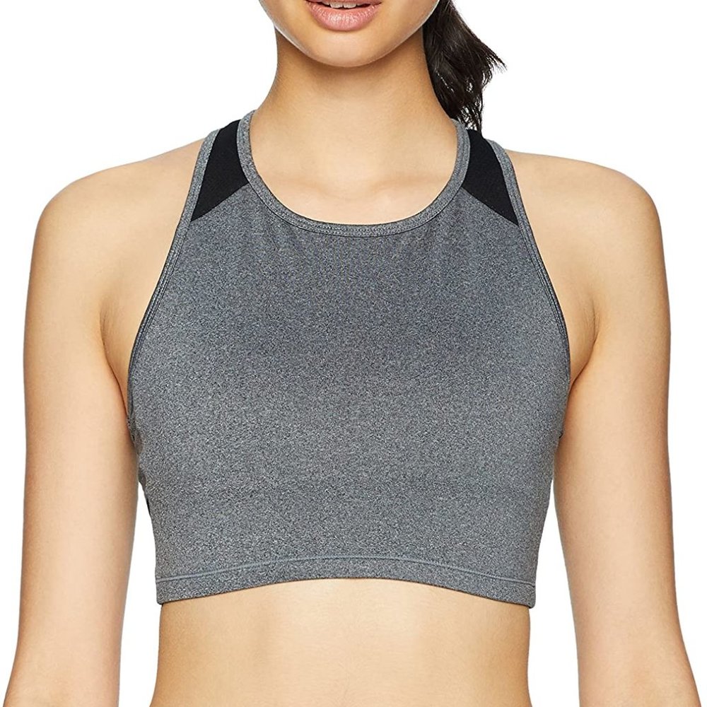 Womens Medium Impact Longline Sports Bra with Cups
